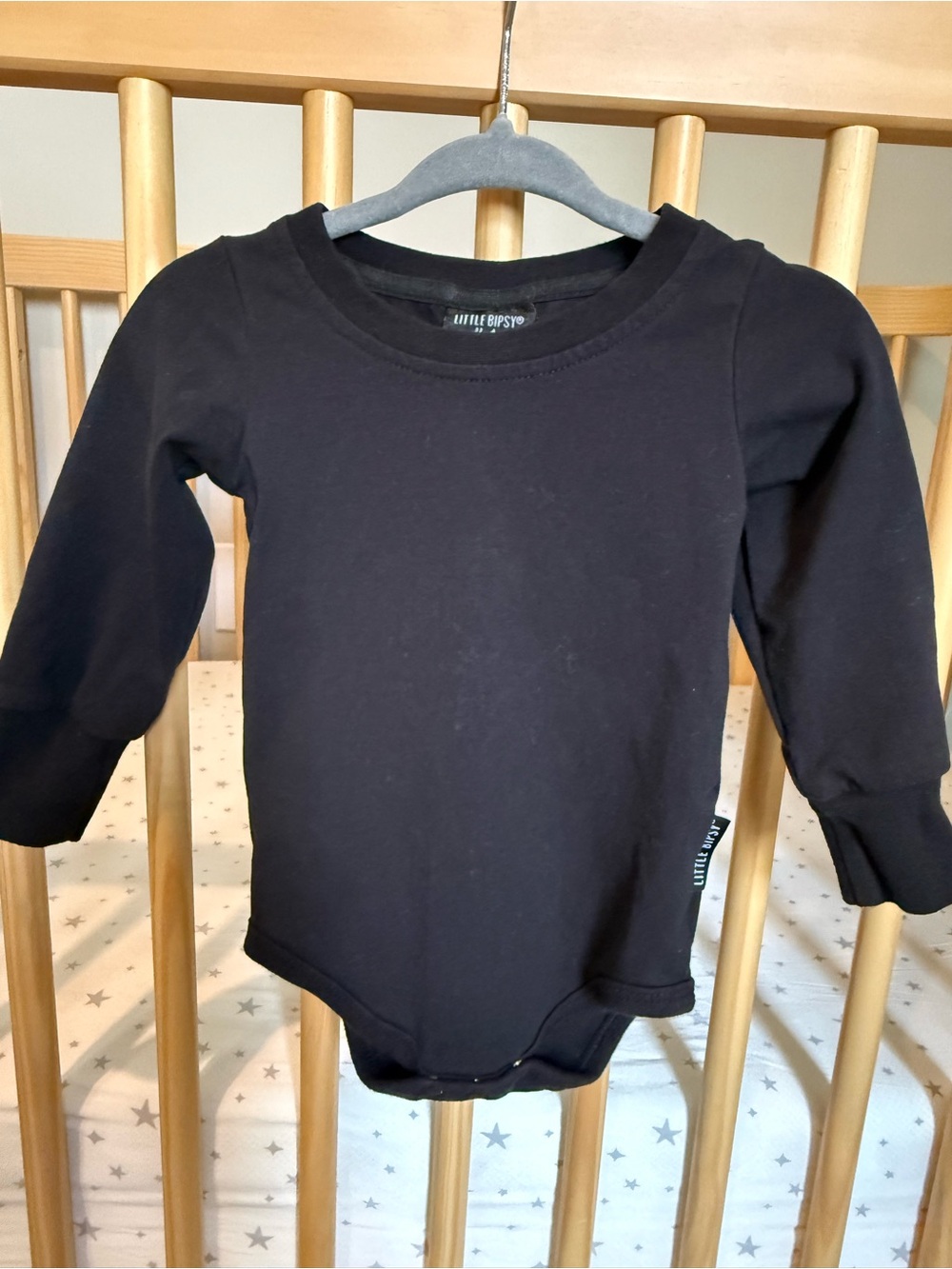 EUC Little Bipsy Core Basics Bodysuit Bundle:  Size 6-9M (Black, White & Grey) - Picture 7 of 7